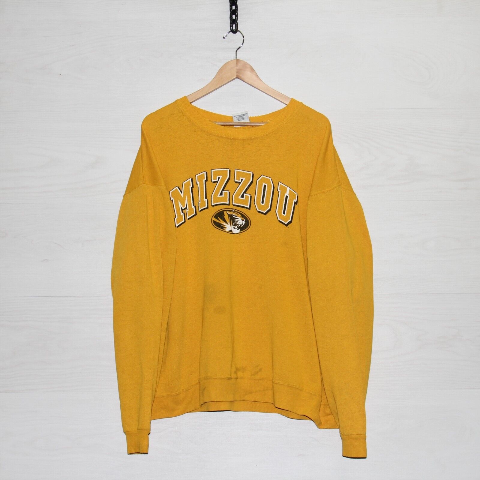 Yellow on sale mizzou sweatshirt