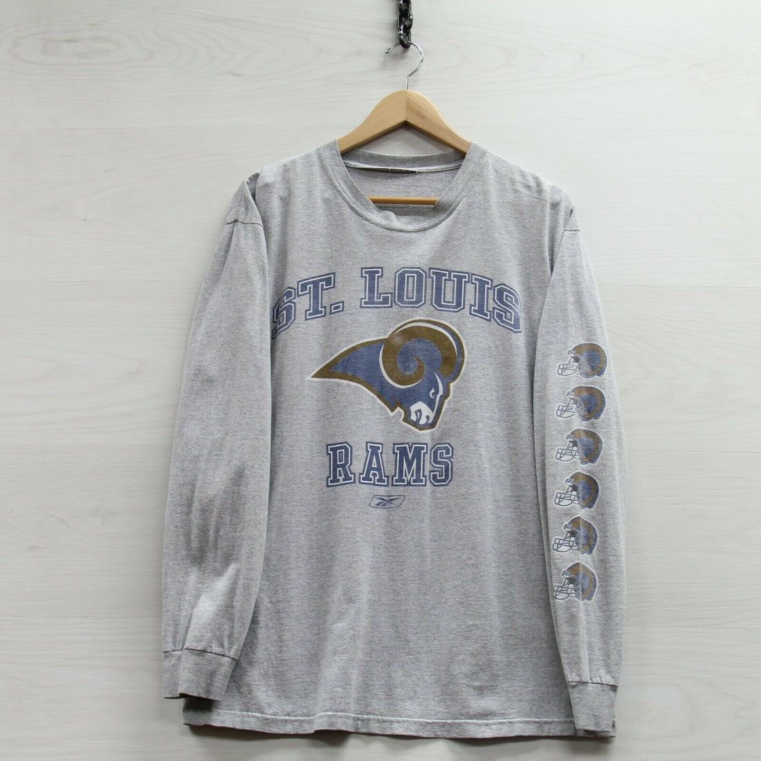 St Louis Rams Reebok Long Sleeve Shirt Size Large NFL