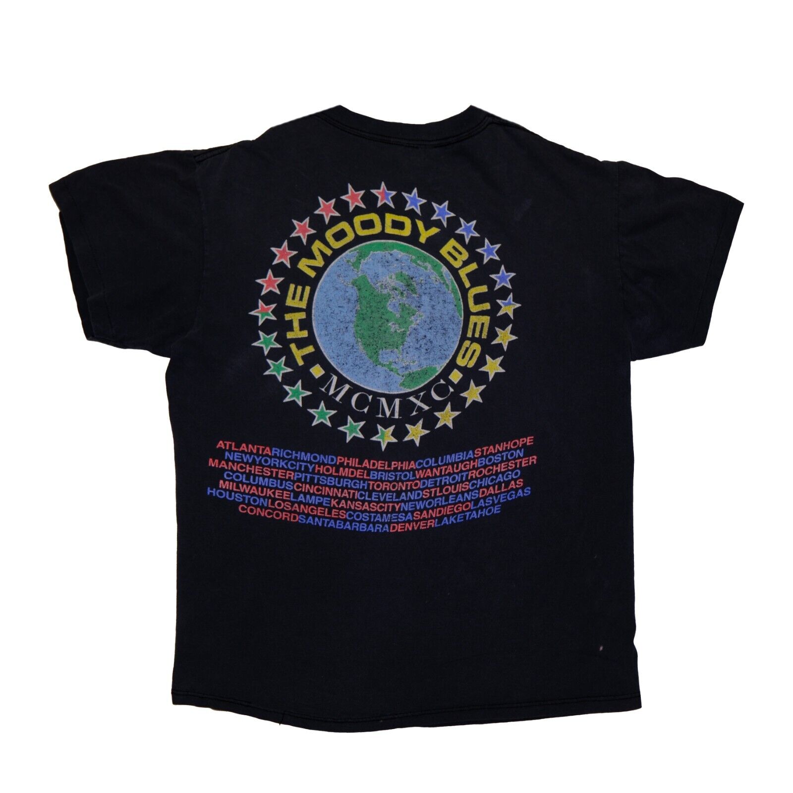 Vintage The Moody Blues MCMXC Tour Brockum T-Shirt Size Medium
