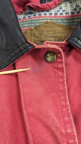 Vintage Woolrich Barn Work Coat Jacket Size Small Red 90s Made USA