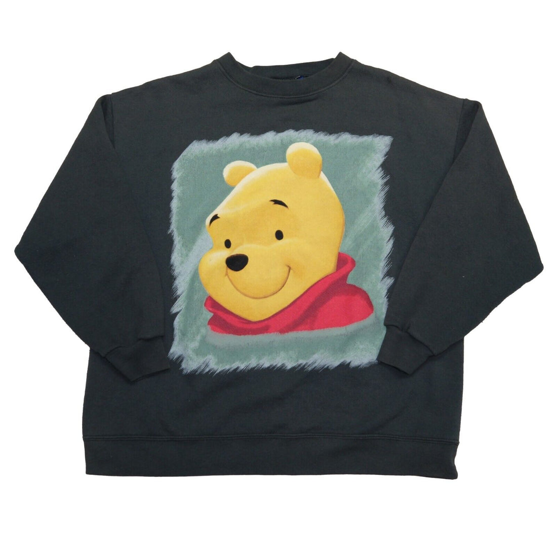 Vintage Winnie The Pooh Disney Sweatshirt Crewneck Size Medium Green