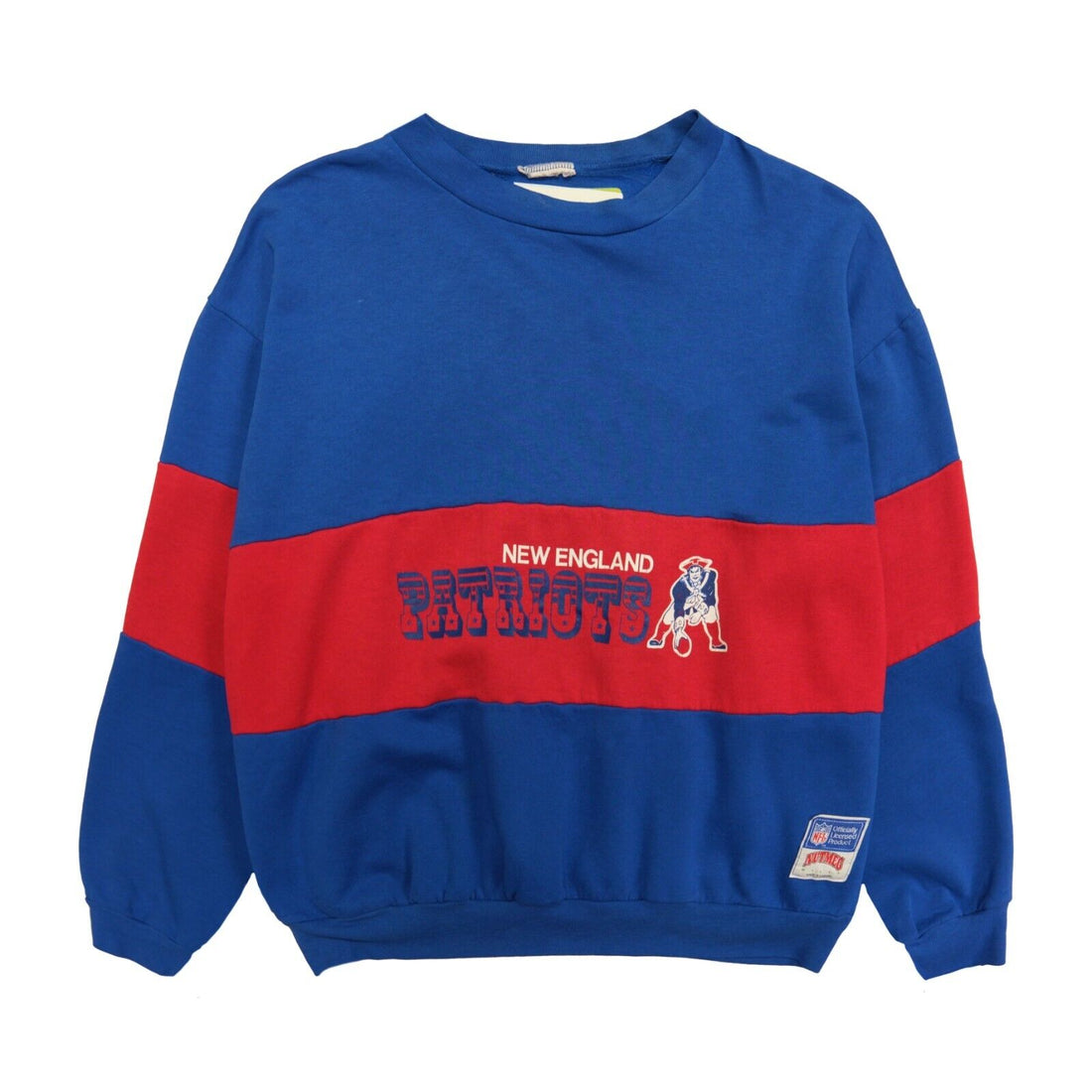 NEW ENGLAND PATRIOTS VINTAGE 90s RUSSELL ATHLETIC NFL FOOTBALL SWEATSHIRT  MEDIUM