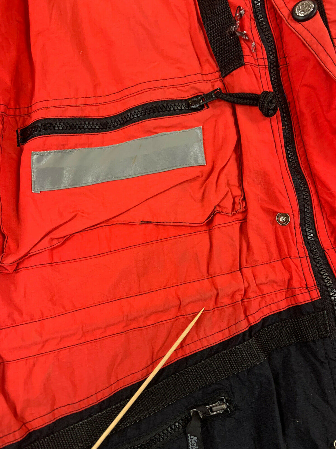 Vintage Brooks TCS 3-in-1 Ski Fleece Jacket Size Large Red
