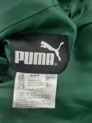 New York Jets Puma On Field Coat Jacket Size Medium Reversible NFL