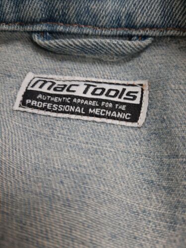 Vintage Mac Tools Denim Jacket Embroidered Racing 90s