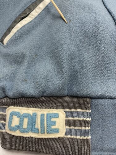 Vintage Soccer JV PAC Champs Wool Varsity Jacket Size Medium Blue 2003 Hooded
