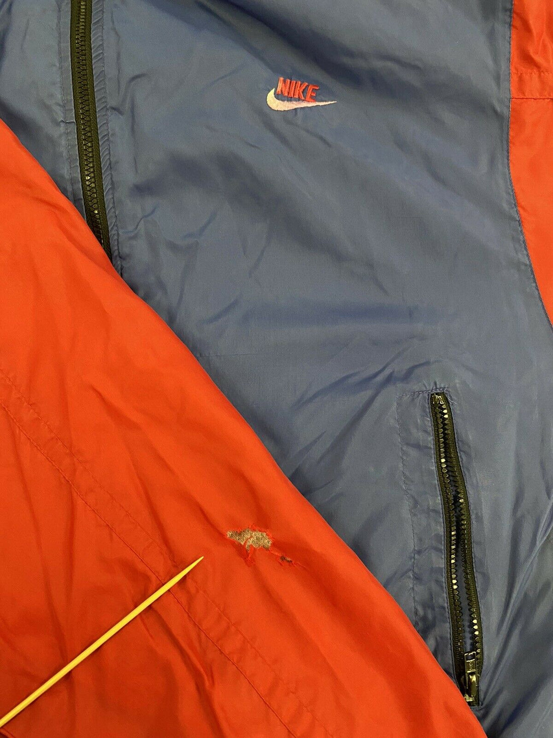 Vintage Nike Windbreaker Jacket Size Medium Purple & Red 90s Embroidered Swoosh