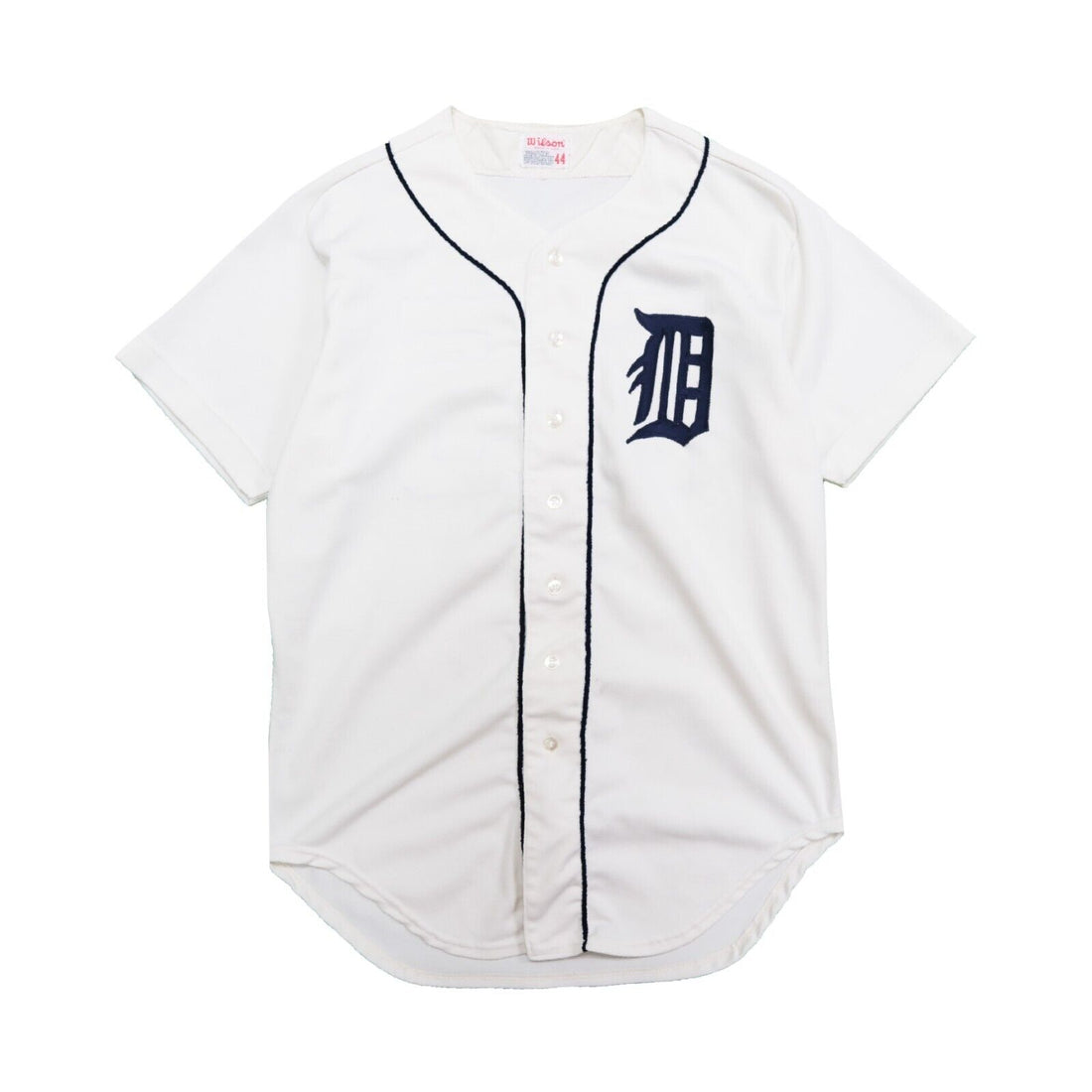 Vintage Detroit Tigers Authentic Wilson Jersey Size 44 White MLB
