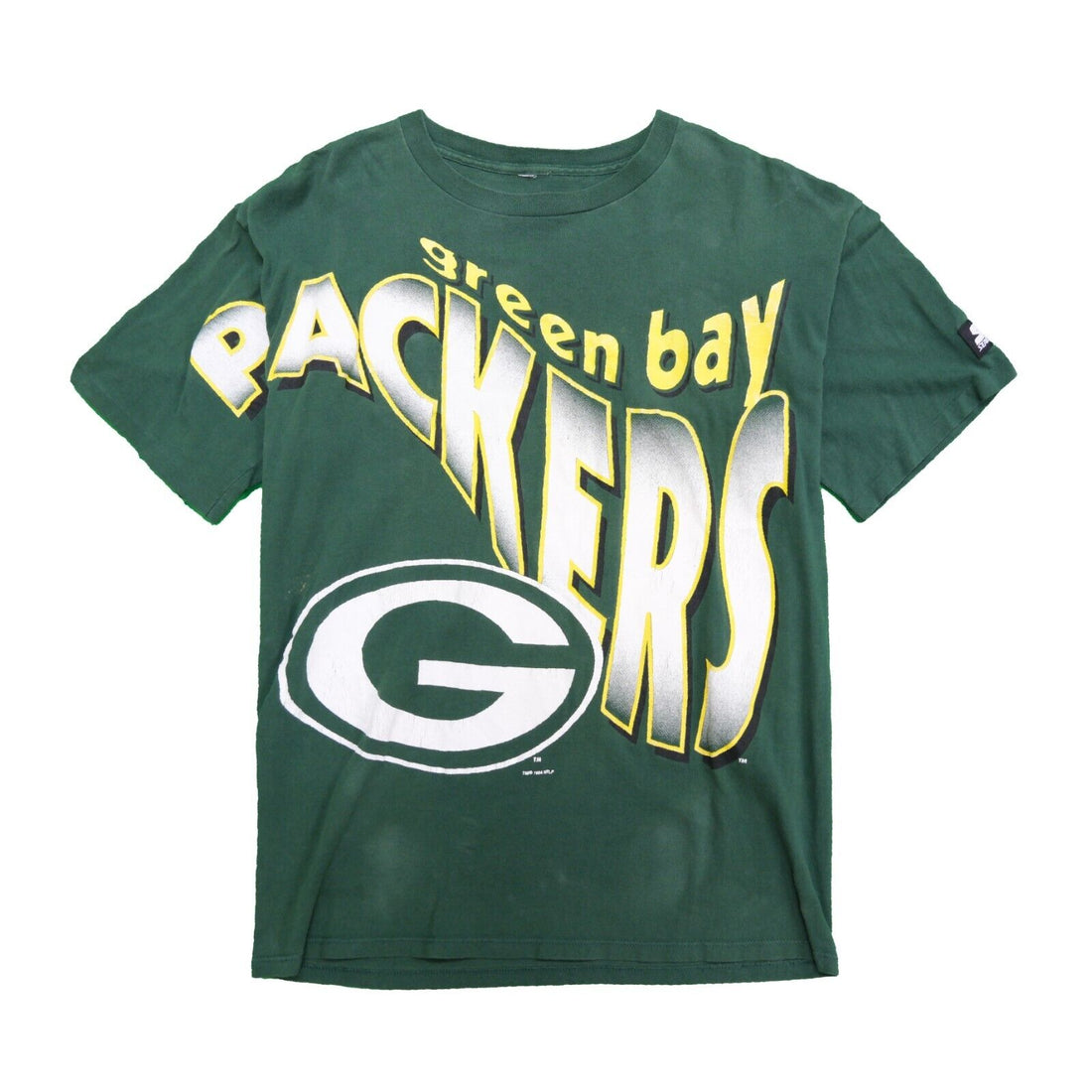 Vintage Green Bay Packers Spell Out T-Shirt Large Size 1994 90s NFL