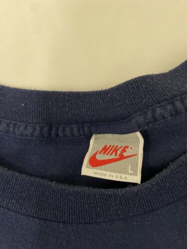 Vintage Nike Capital Challenge Washington DC T-Shirt Size Large Blue 80s 90s