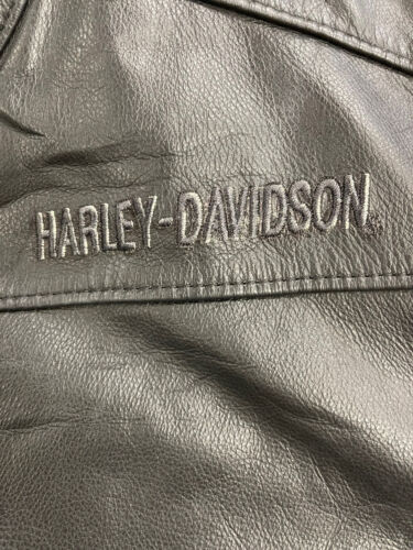 Vintage Harley Davidson Leather Motorcycle Jacket Size Large Made In U –  Throwback Vault