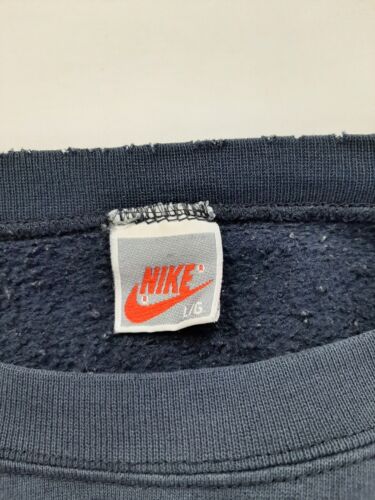 Vintage Nike Sweatshirt Size Large Blue Embroidered 90s