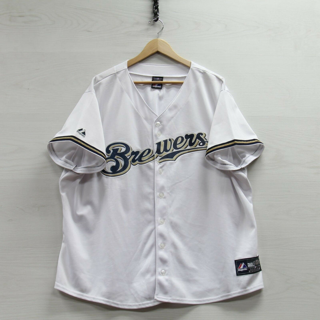 Vintage Milwaukee Brewers Lee Pullover Warm Up Jersey Large MLB