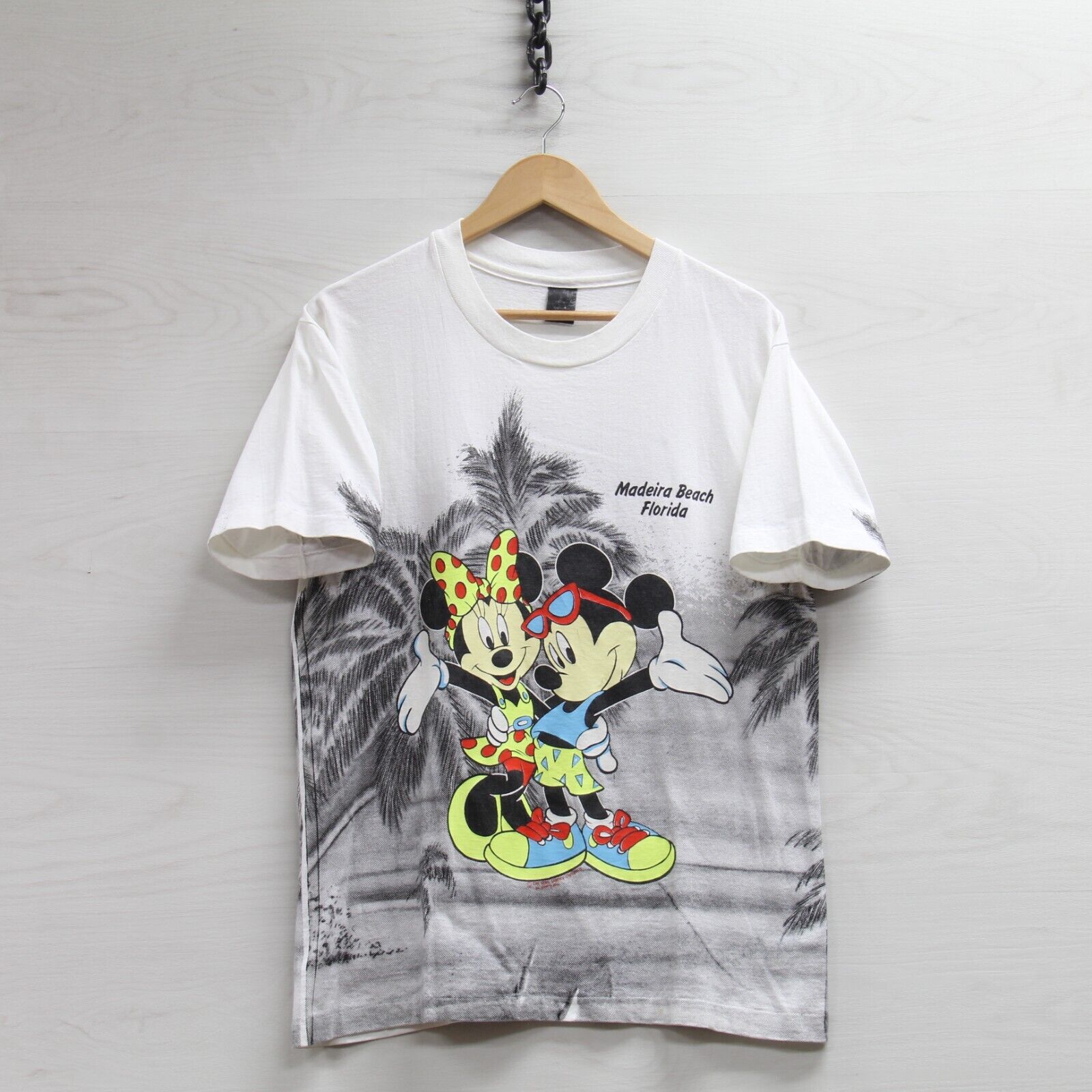 Vintage Disney T Shirt Mens Large Black Mickey Mouse Cartoon