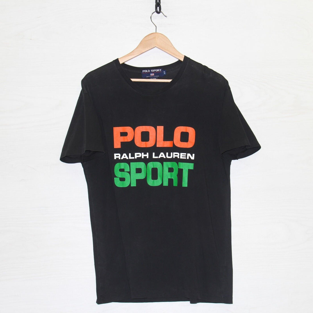 Vintage Polo Sport Ralph Lauren T-Shirt Size Small 90s Made Canada