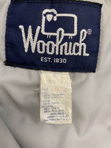 Vintage Woolrich Field Coat Jacket Size XL Navy Blue Made USA 90s