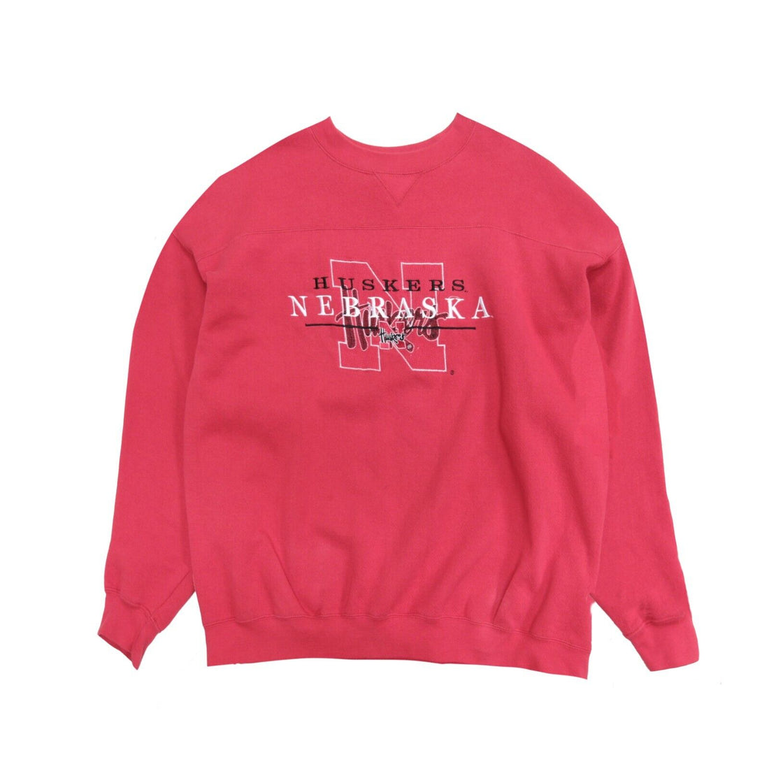 Vintage Nebraska Cornhuskers Lee Sport Sweatshirt Crewneck Size 2XL Red NCAA 90s