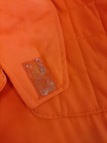 Vintage Sears Outdoorsman Coat Jacket Size XL Orange High Vis Clix Zip