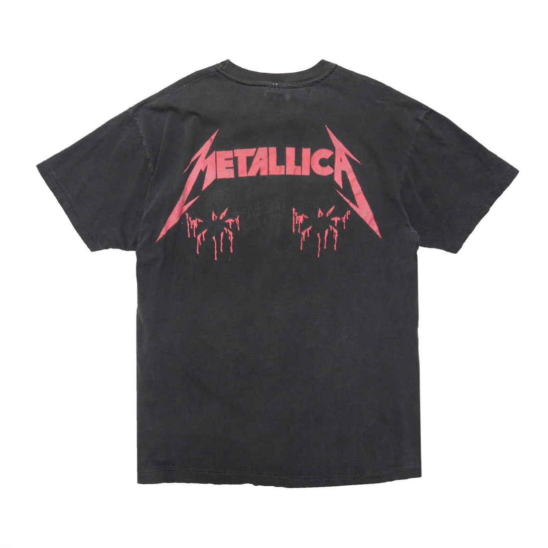 Vintage Metallica Binge & Purge T-Shirt Size XL Black Band Tee 90s