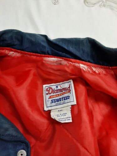 Vintage Cleveland Indians Starter Dugout Jacket Size 2XL Diamond