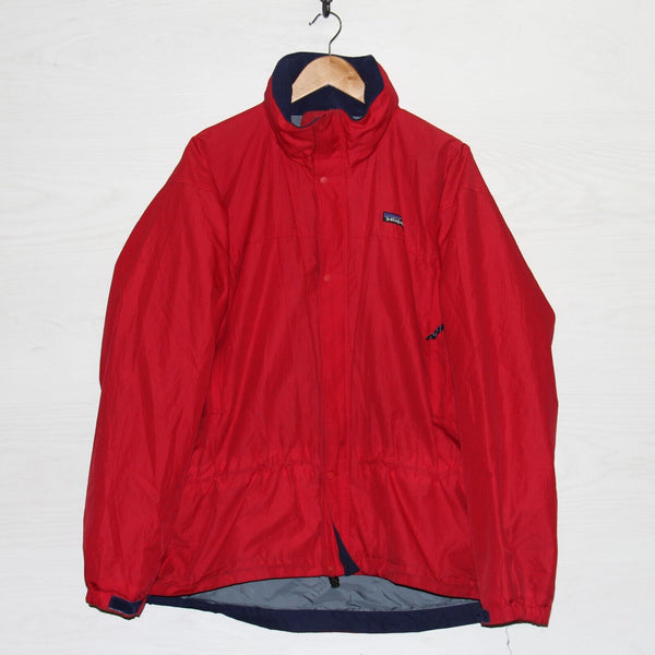 Vintage Patagonia Windbreaker Light Jacket Size Large Red Throwback Vault