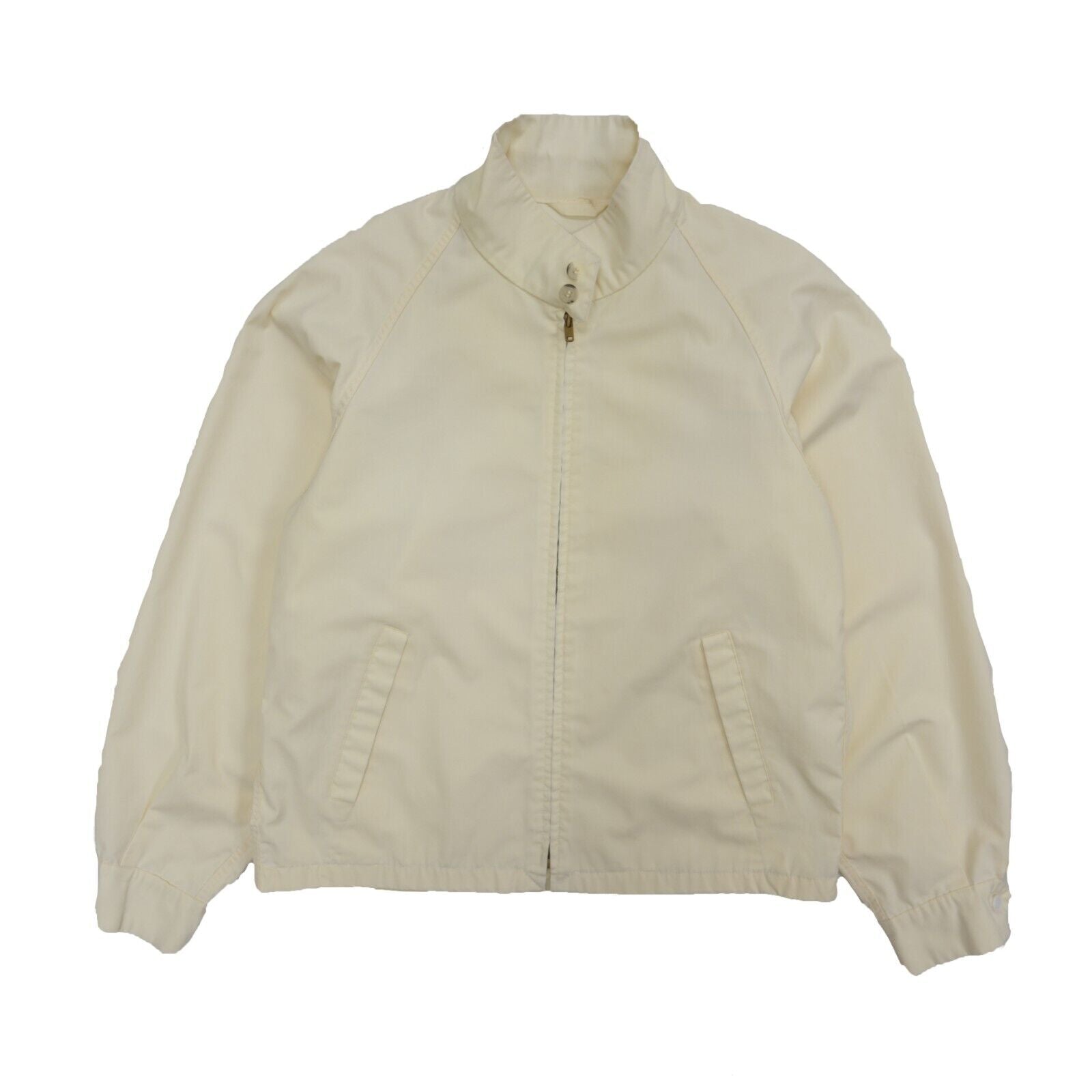 Vintage London Fog Maincots Harrington Jacket Size 36 White Talon