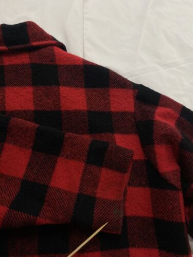 Vintage Chemise Regent Wool Flannel Jacket Size XL Red Made