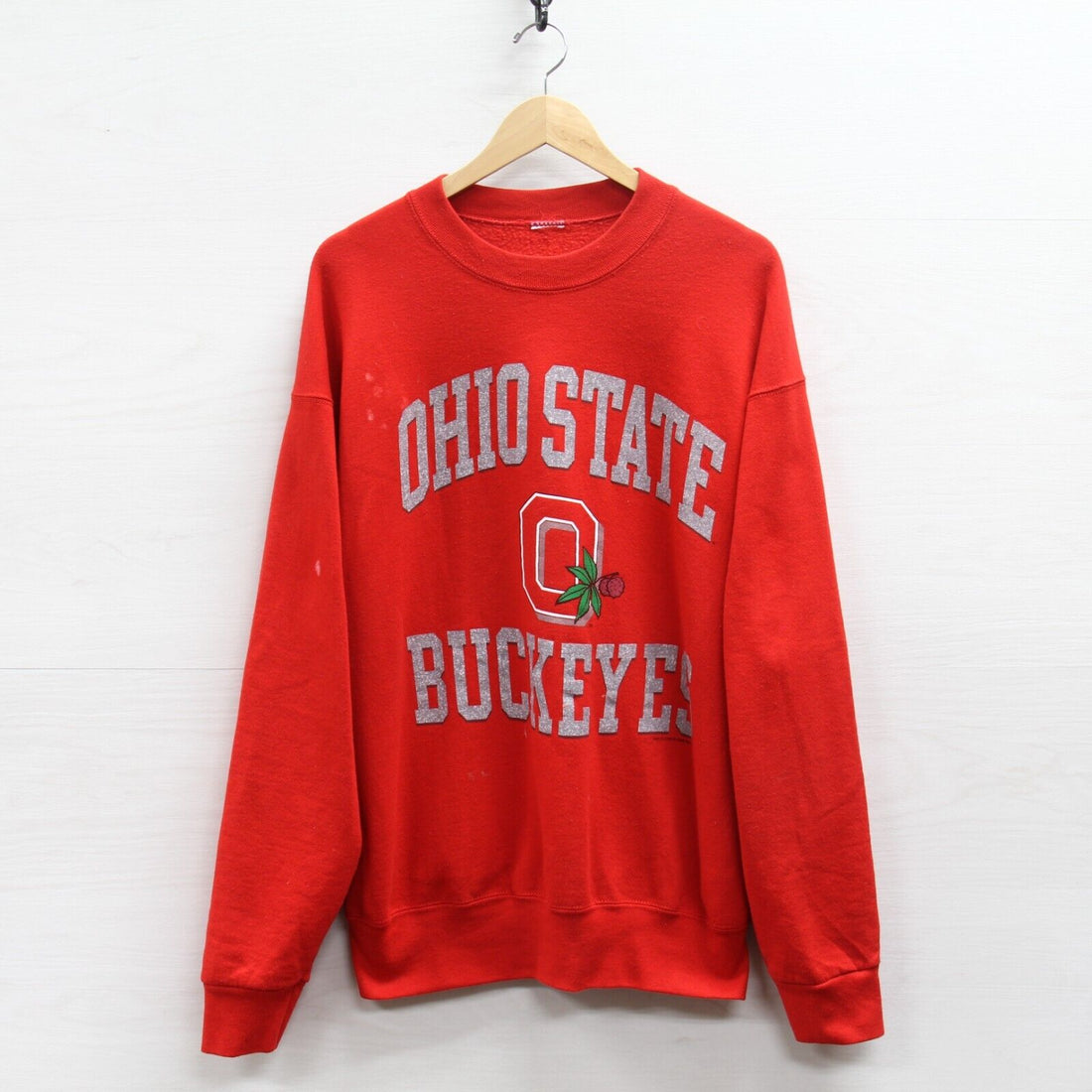 Vintage Ohio State Buckeyes Sweatshirt Crewneck Size XL Red NCAA