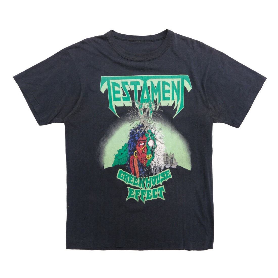 Vintage Testament Greenhouse Effect Enivironmental Holocaust T-Shirt XL Band Tee