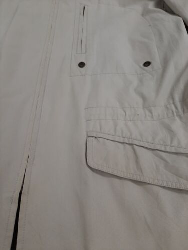 Vintage Tommy Hilfiger Parka Coat Jacket Size Large Beige Plaid Lined
