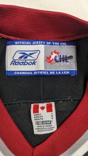 Vintage Red Deer Rebels Reebok Hockey Jersey Size Large WHL