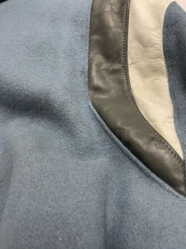 Vintage Soccer JV PAC Champs Wool Varsity Jacket Size Medium Blue 2003 Hooded
