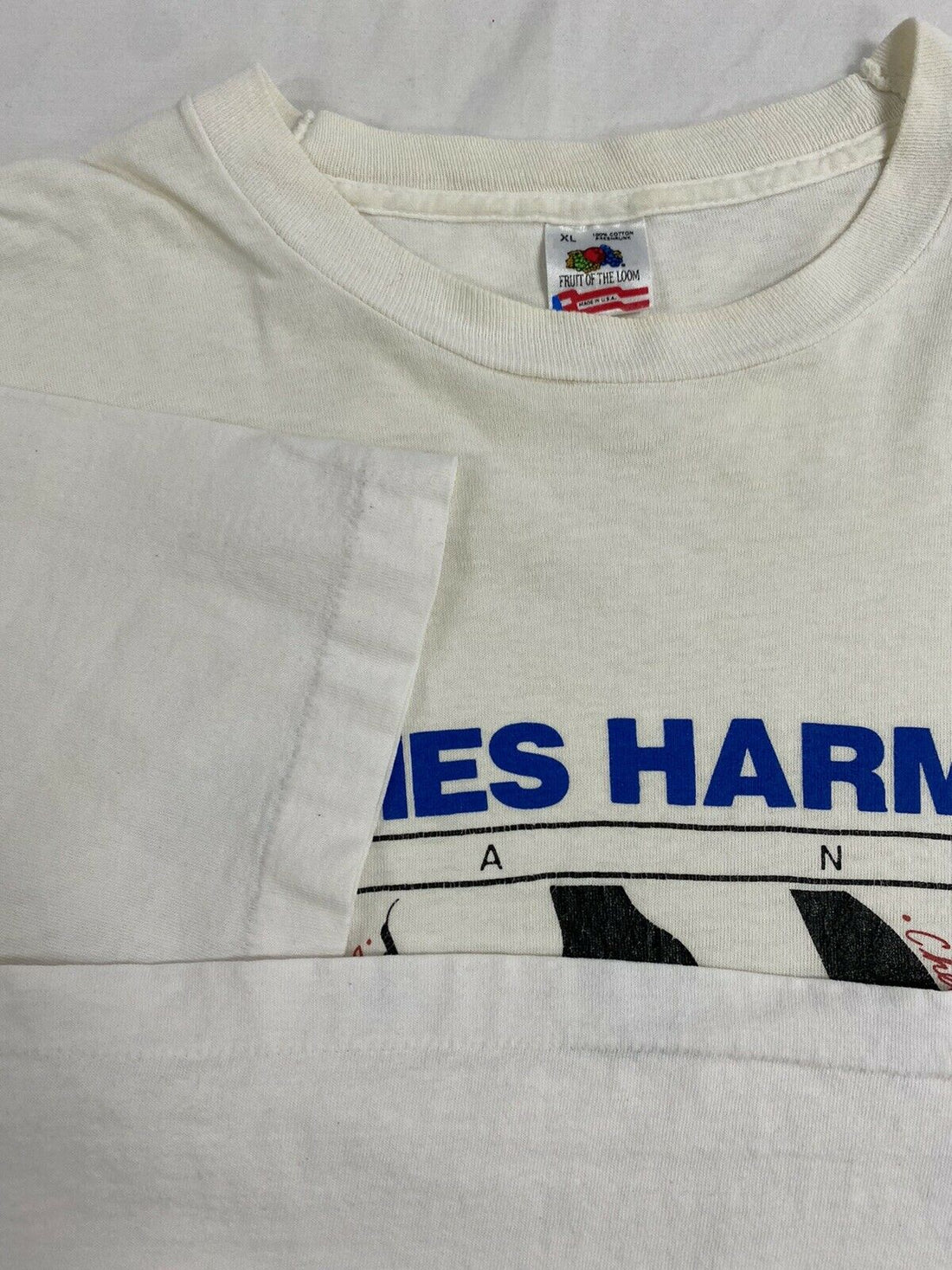 Vintage James Harmand Band Do Not Disturb T-Shirt Sz XL 90s Single Stitch Blues