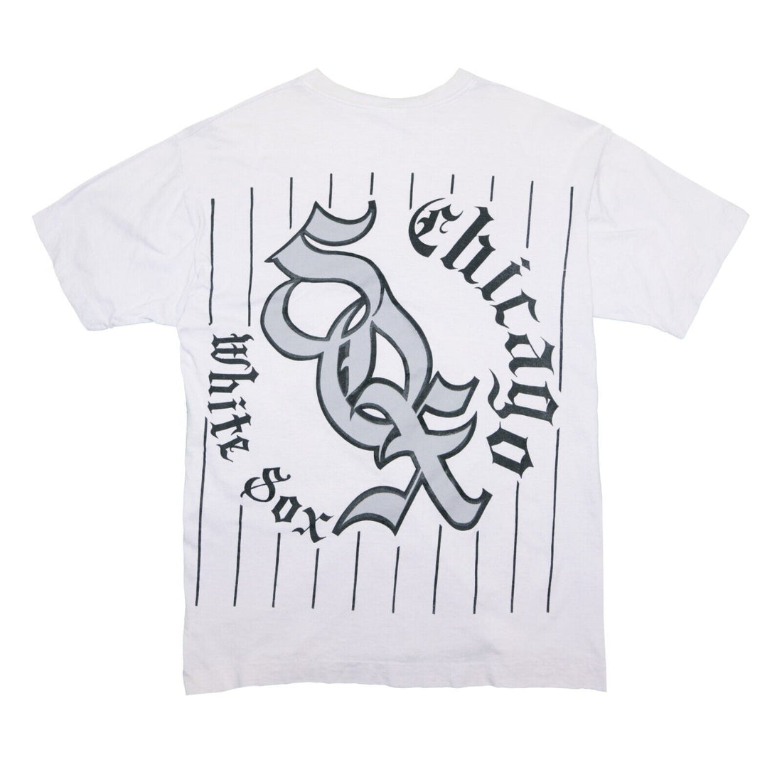 Vintage Chicago White Sox Pinstripe Mindy T-Shirt Size XL White 90s MLB