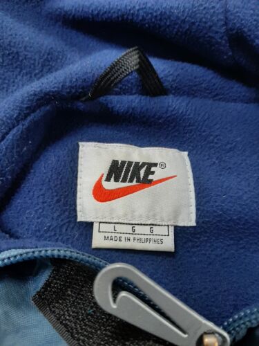 Vintage Nike Light Ski Jacket Size Large Tonal Blue 90s Embroidered Swoosh