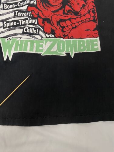 Vintage White Zombie Rip Party 94 T-Shirt Size Large Pantera 90s Band Tee