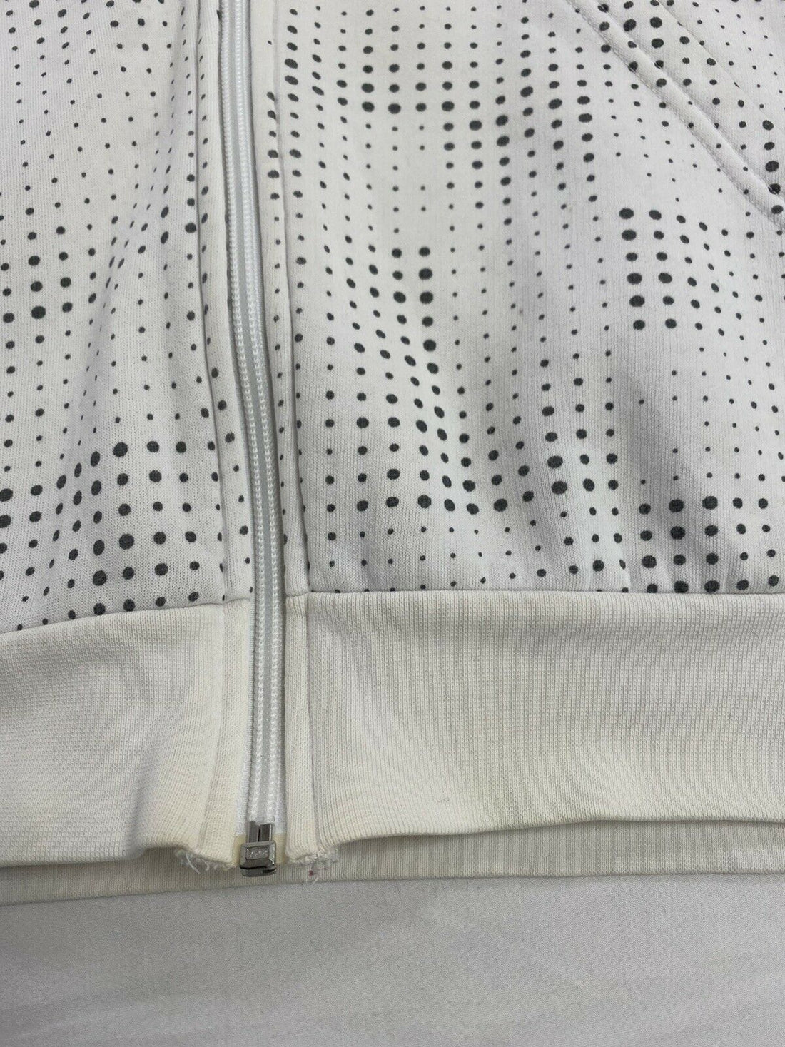 Vintage Nike Sweatshirt Hoodie Size Large White & Gray Full Zip Made Canada