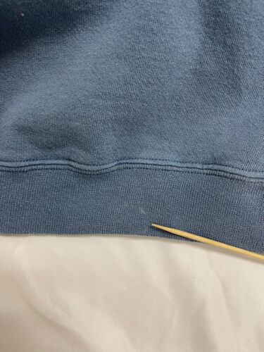 Vintage Nike Sweatshirt Crewneck Size Large 90s Tonal Blue Embroidered Swoosh