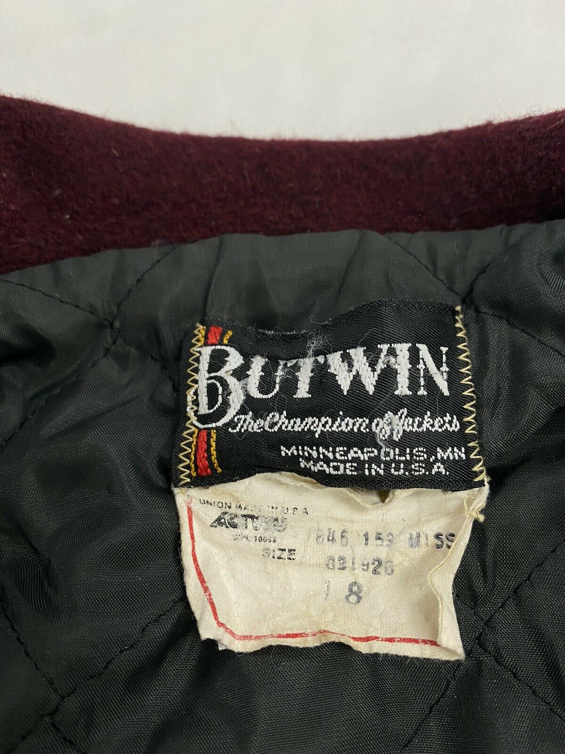 Vintage Anoka High School Band Butwin Wool Varsity Bomber Jacket Sz M 1990 90s