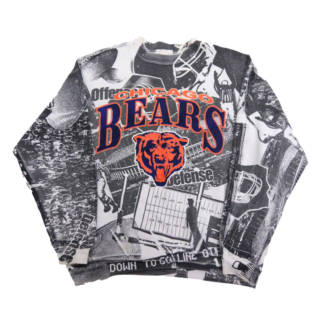 Vintage Chicago Bears NFL Sports Fruit Of The Loom Sweatshirt Crewneck Size  XL