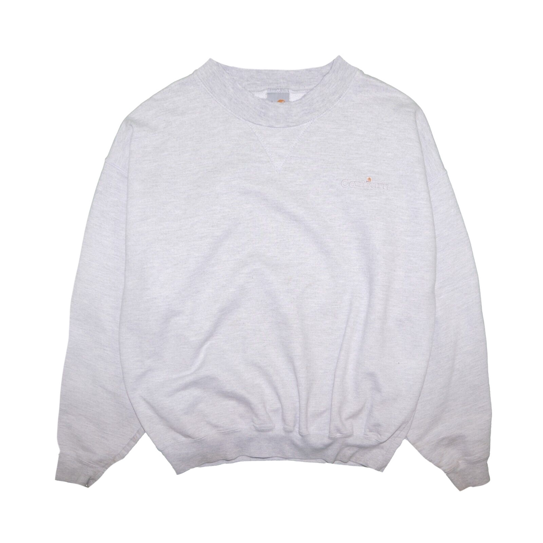 Vintage Carhartt Sweatshirt Crewneck Size 2XL Gray Embroidered Logo