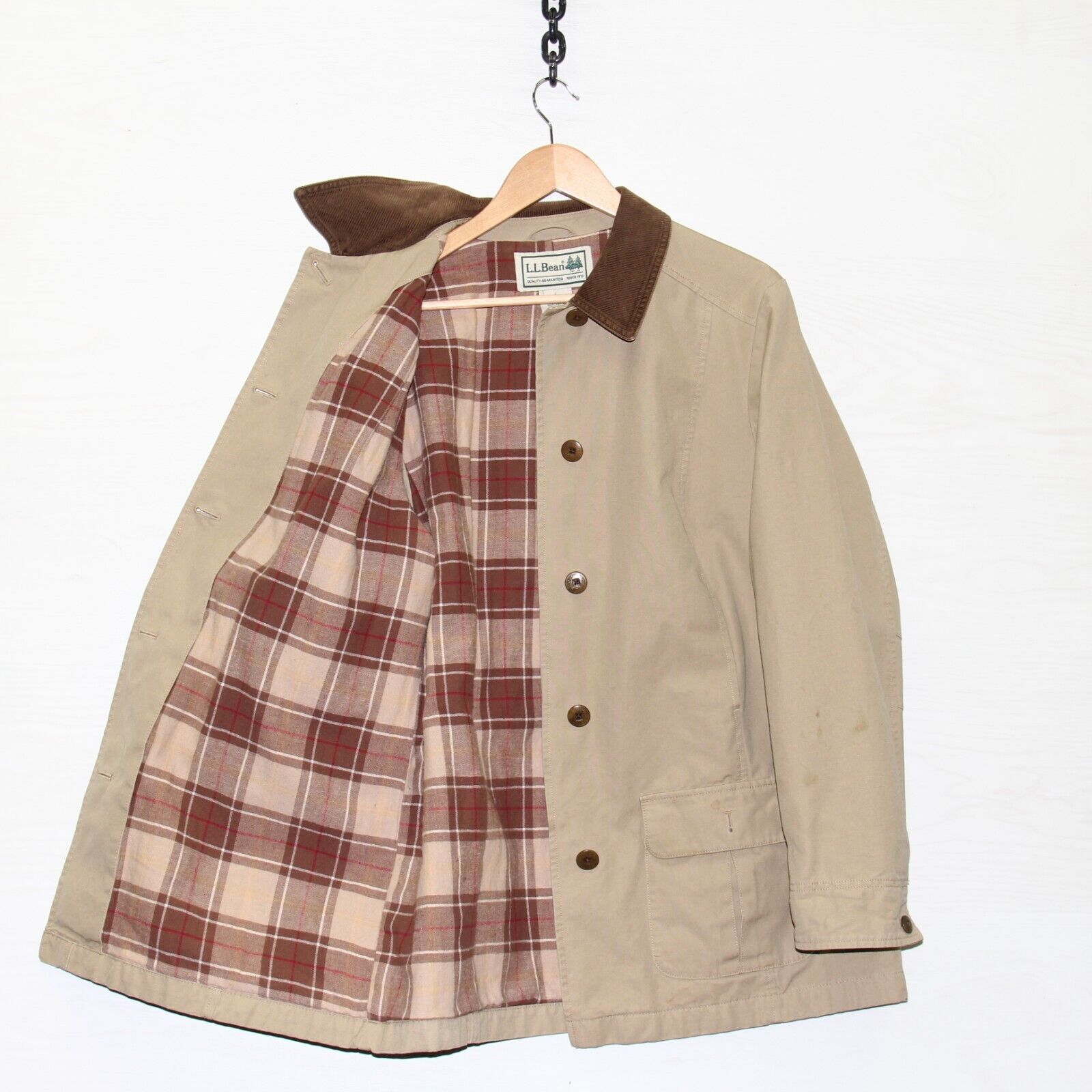 Plaid clearance work coat