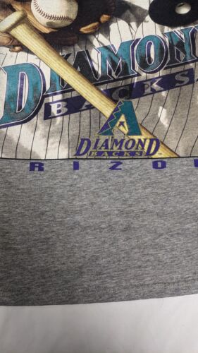 Vintage Arizona Diamondbacks CSA T-Shirt Size XL Gray 1999 90s MLB