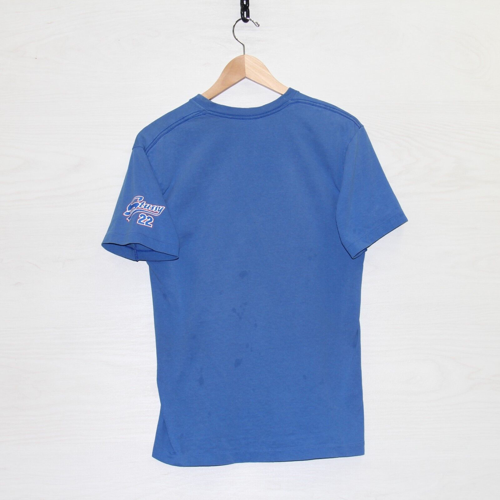 Vintage Tokyo Stussy Script T-Shirt Size Medium Blue 90s