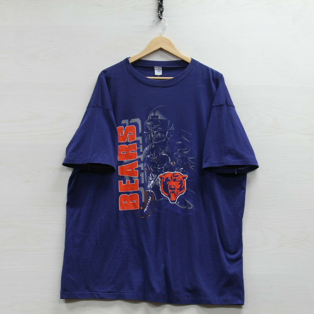 Vintage Chicago Bears T-Shirt Size 3XL 90s NFL Single Stitch – Throwback  Vault
