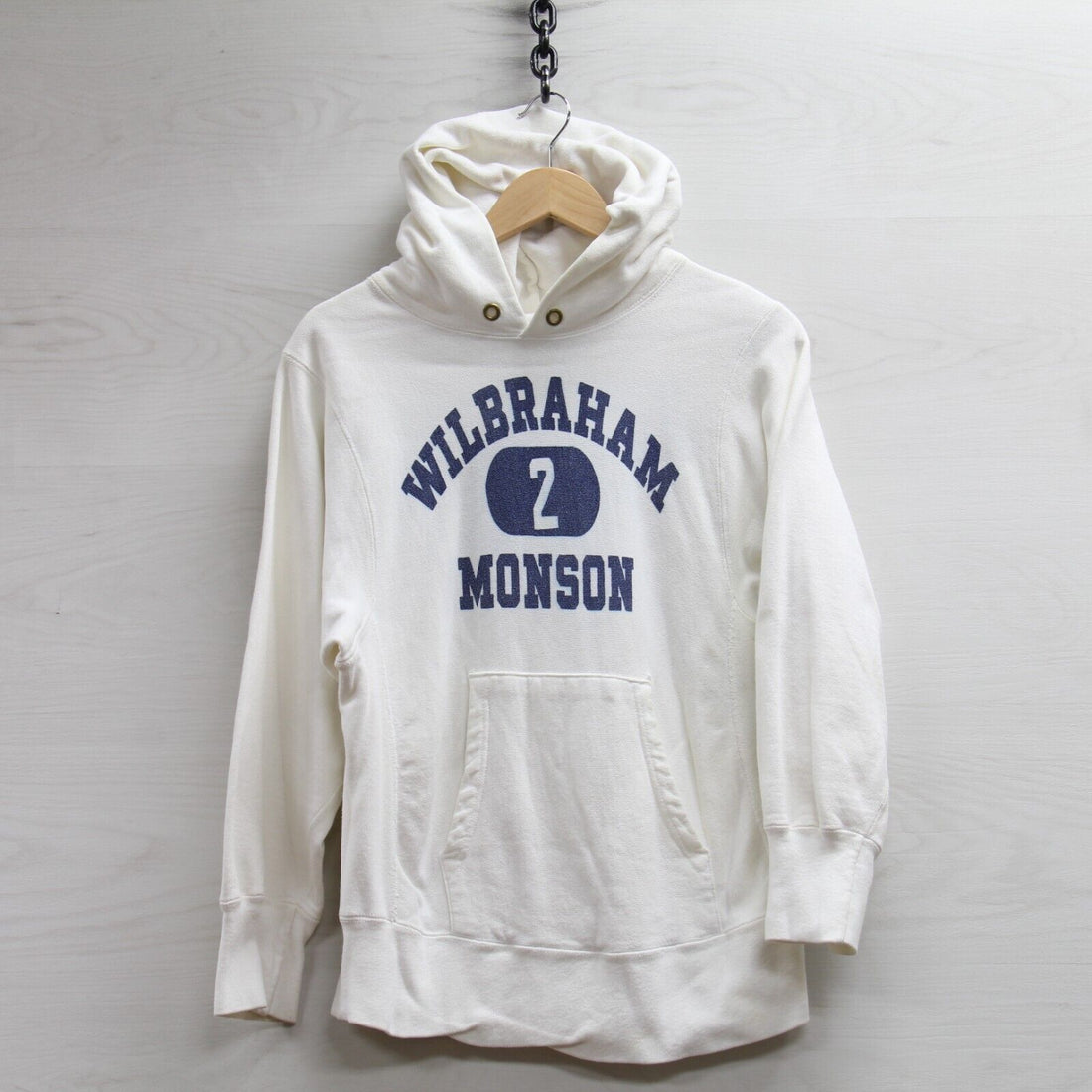Wilbraham Monson Academy Champion Reverse Weave Sweatshirt Hoodie Small 80s VTG