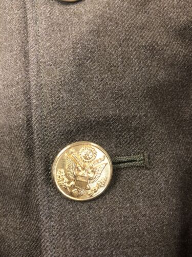 WW2 WWII WAC Wool Field Deck Coat Jacket Size 42 Stub Military