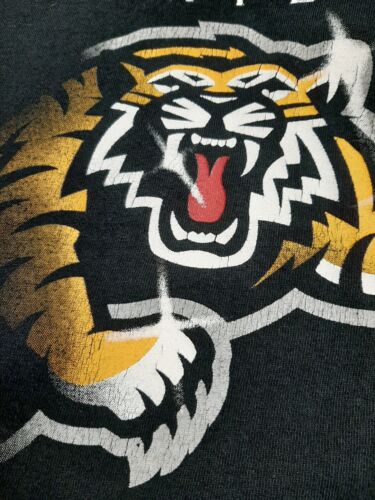 Vintage Hamilton Tiger Cats Bulletin T-Shirt Size 2XL Black CFL