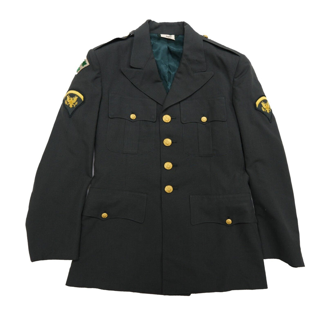 Vintage World War II 4th Infantry Military Service Coat Size 35 WW2 WWII