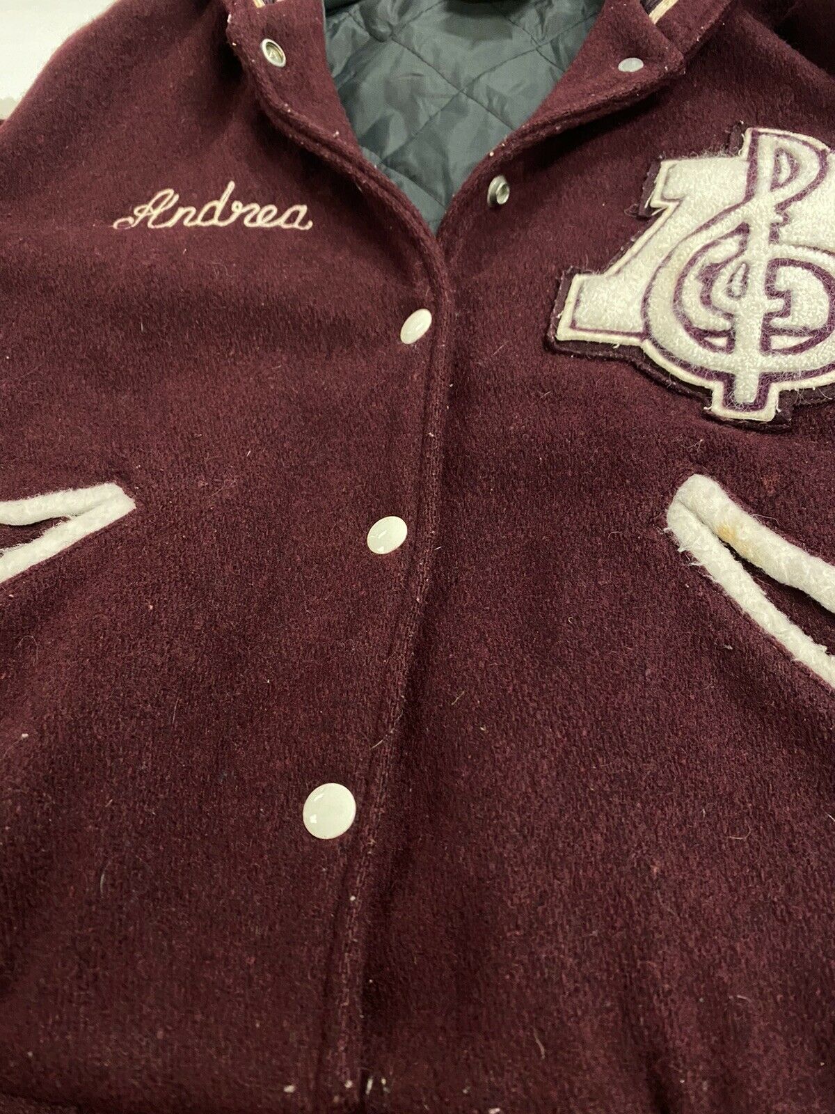 Vintage Anoka High School Band Butwin Wool Varsity Bomber Jacket Sz M 1990  90s